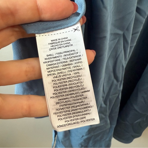 Lauren Ralph Lauren Satin Charmeuse Midi Slip Dress Pale Azure Blue 10 - Picture 5 of 7